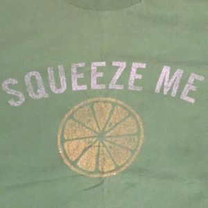 “Squeeze Me” Green t-shirt